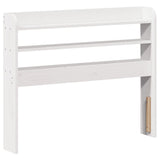 Bed Frame with Headboard without Mattress White 75x190 cm Small Single 3306630
