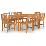 Garden Dining Set Warm Teak Solid Teak Wood Standard Durable 3059942