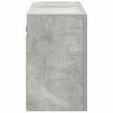 Bathroom Wall Cabinet Concrete Grey 100x25x40 cm Engineered Wood 860106
