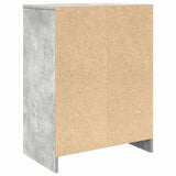 Shoe Cabinet Concrete Grey 57x34x76 cm Engineered Wood 861871