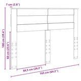 Headboard Old Wood Engineered wood 888099