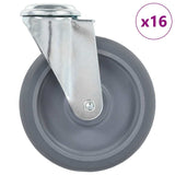 16 pcs Bolt Hole Swivel Casters 125 mm 277873