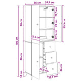 Cabinet Set 2 pcs Old Wood Engineered Wood 3416905