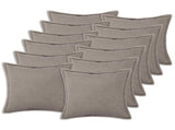 Cushion Cover 12 pcs HOUTEN Light Grey 50 x 50 cm Boucl 919122