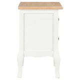 Bedside Cabinet 2 pcs White 35x30x49 cm MDF 280037