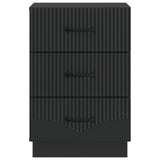 Bedside Cabinet Black 43 x 41 x 63.5 cm Engineered Wood 895246