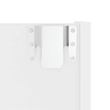 Wall Shoe Cabinet White 60x18x90 cm Engineered Wood 806759
