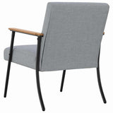 Armchair Light Grey 59 x 75 x 78 cm Fabric 42017662
