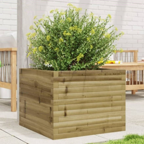 ZNTS Garden Planter 60x60x45.5 cm Impregnated Wood Pine 847252