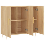 Sideboard Sonoma Oak 90x34x80 cm Engineered Wood 828095