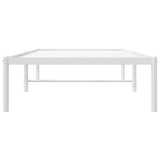 Metal Bed Frame without Mattress White 80x200cm 350904