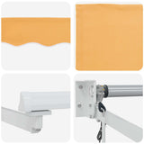 Electric Retractable Awning Sand 100% Polyester and Aluminium 3425881