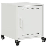 ZNTS Bedside Cabinet White 36x39x43.5 cm Steel 846624