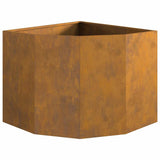 Corner Planter Rusty 60 x 60 x 50 cm Weathering steel 883667