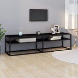 TV Cabinet Black Tempered glass, powder-coated steel Medium 331719