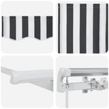 Retractable Awning Anthracite 300 x 200 cm Fabric 3329537