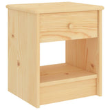 Bedside Cabinet Light Wood 35x30x40 cm Solid Pinewood 322221