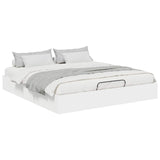 Ottoman Bed Frame White 203 x 160 x 25 cm Engineered Wood 3409213