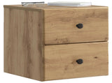 Wall-Mounted Bedside Cabinet 2 pcs Artisan Oak Engineered Wood 899164