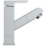 Bathroom Basin Faucet with Pull-out Function Chromed Finish 157x172 mm 149075