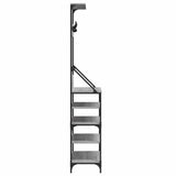 Clothes Rack with Shoe Storage Grey Sonoma 90x34x184 cm 837880