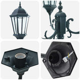 Garden Light Vintage Brushed Green 57 x 49 x 241 cm 42000339