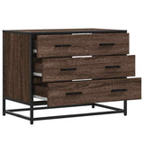Drawer Cabinet Brown Oak 70x41x56 cm Engineered Wood 849078