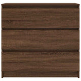 Sideboard Brown Oak 80x35x76 cm Engineered Wood 861739