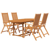 Garden Dining Set Natural wood Solid acacia wood Medium 3079643