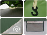 Family Tent with Rainfly Water-resistant 5-Person Green 42042258