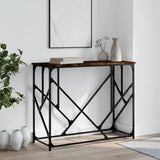 Console Table Smoked Oak 100x40x80 cm Engineered Wood 834117