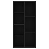 Book Cabinet Black 50x25x106 cm Engineered Wood 801108
