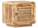 Bedside Cabinet 40x30x50 cm Rough Mango Wood 320462