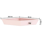 10-Drawer Mobile Storage Trolley Ombre Pink Plastic 320404