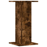 Speaker Stands 2 pcs Smoked Oak 30x30x60 cm Engineered Wood 852658