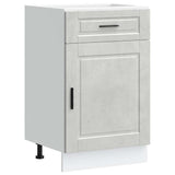 Kitchen Base Cabinet Porto Concrete Grey Engineered Wood 853961