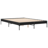 Bed Frame without Mattress Black 140x200 cm 845016