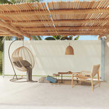 Patio Retractable Side Awning 200x600 cm Cream 317971