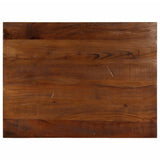Table Top 80x60x3.8 cm Rectangular Solid Wood Reclaimed 371262