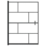 Shower Enclosure ESG 100x140 cm Black 150750