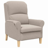 Armchair Light grey 76 x 94 x 102 cm Sharpa Fabric 42009851