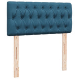 Box Spring Bed with Mattress Dark Blue 100x200 cm Velvet 3286244