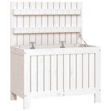 Garden Storage Box White 76x42.5x54 cm Solid Wood Pine 836145