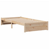 Bookcase Bed without Mattress 100x200cm Solid Wood Pine 3322375