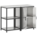 Kitchen Storage Set HATTEM 2 pcs Silver Stainless Steel 3392691