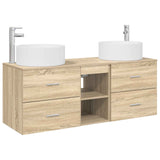 Bathroom Furniture Set 3 pcs Sonoma Oak 49.5 x 44.5 x 65.5 cm 3405949