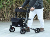 4 Wheel Rollator with Seat and Back, Folding Mobility Walker with Carry Bag, Adjustable Height, Dual T3398P344117