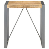 Dining Table 70x70x75 cm Solid Rough Mango Wood 321599