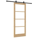 Sliding Door ORKDAL Natural and Black 86 x 211 cm 3332005