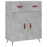 Highboard Concrete Grey 69,5x34x180 cm Engineered Wood 3199853